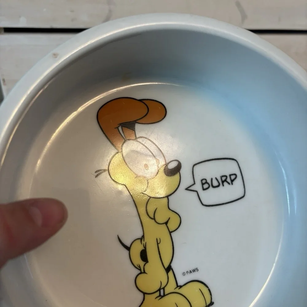 VINTAGE Pet Bowl Garfield Odie 
